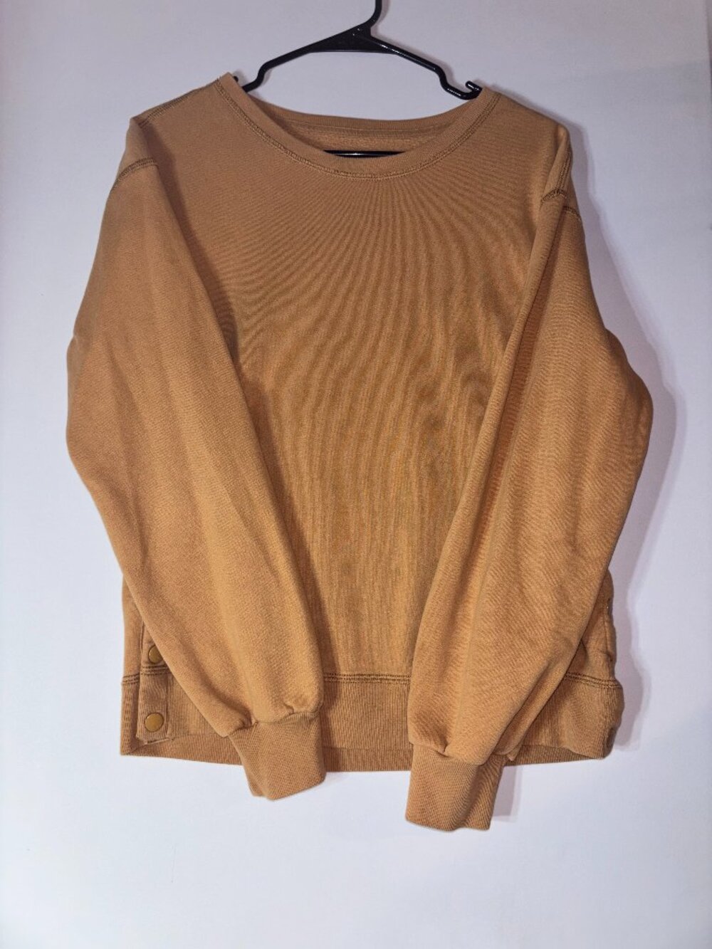 Abercrombie & Fitch Brown Waffle Knit Long Sleeve Sweatshirt
